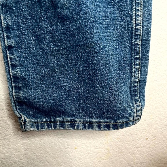 Wrangler George Strait Cowboy Cut Jeans Mens 35x36 Blue Denim Logo‎ Relaxed Fit - Picture 10 of 16